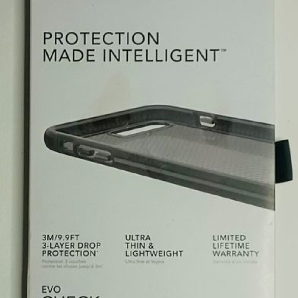 NEW tech 21 Evo Check Phone Case for Iphone 7 Plus Smokey Black